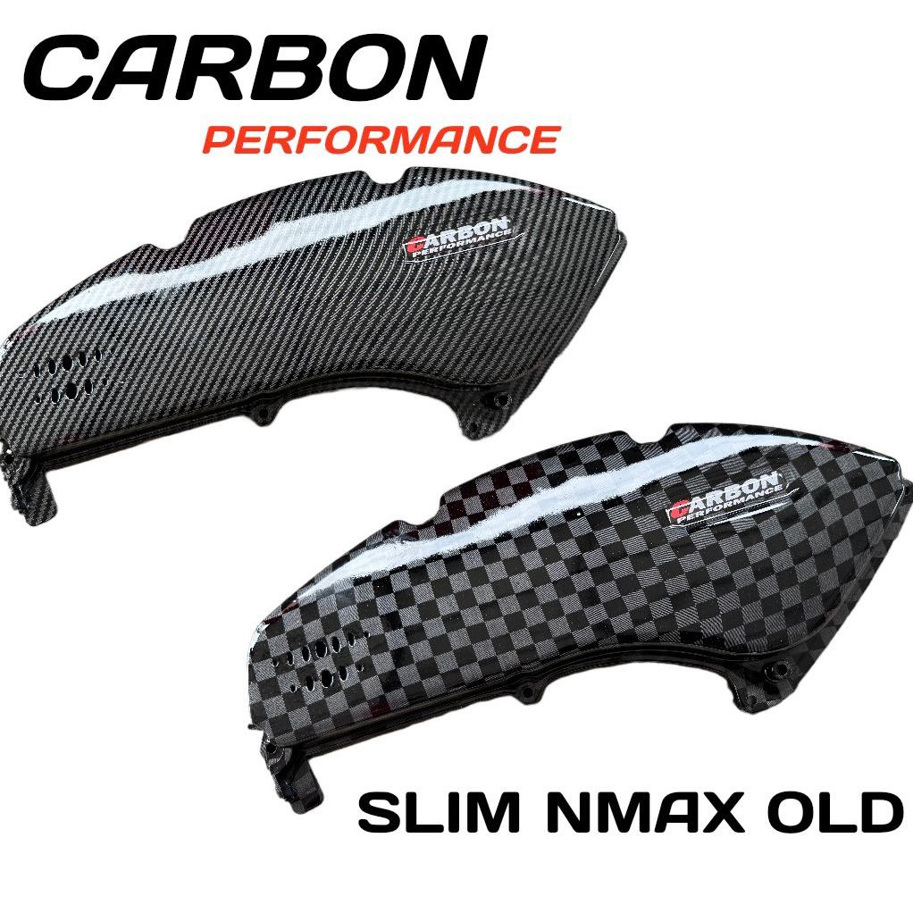 Jual TUTUP FILTER MODEL SLIM NMAX OLD 2016-2019 CARBON GLOSSY VARIASI ...