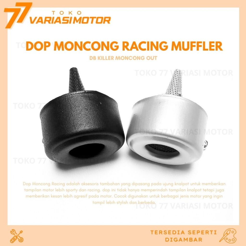 Jual DOP MONCONG RACING MUFFLER DB KILLER MONCONG OUT 50 MM OUT 45 OUT ...