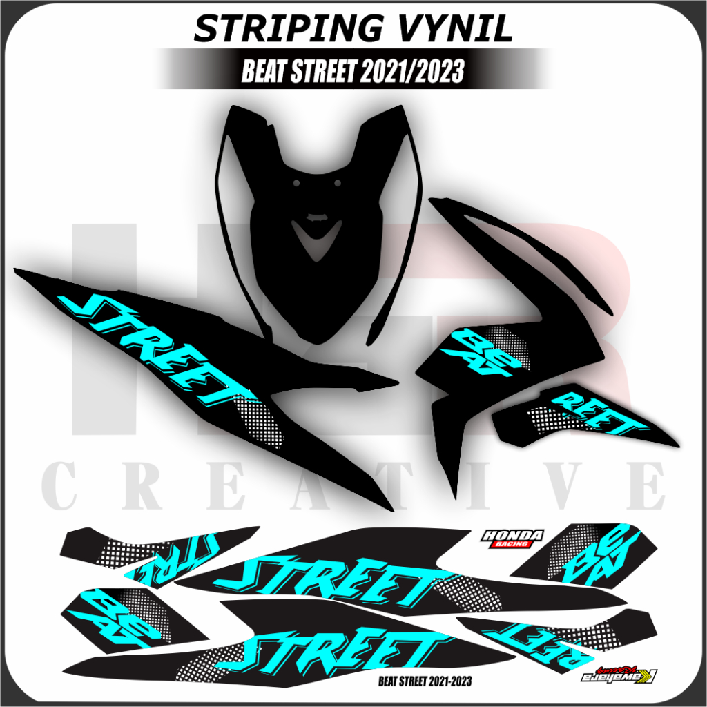 Jual Sticker Striping Vareasi Motor Honda Beat Dluxe Sticker Striping ...