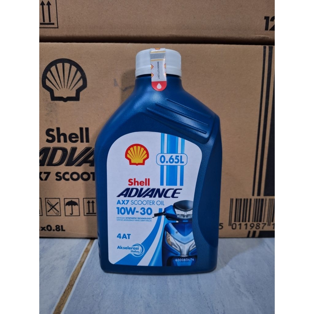 Jual Shell Advance AX7 MATIC 10W-30 0,65 Liter. ORIGINAL, SEGEL DAN ...