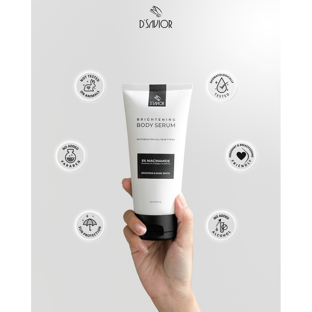 Jual D’Savior Brightening Body Serum 150ml - Body Care Mencerahkan ...