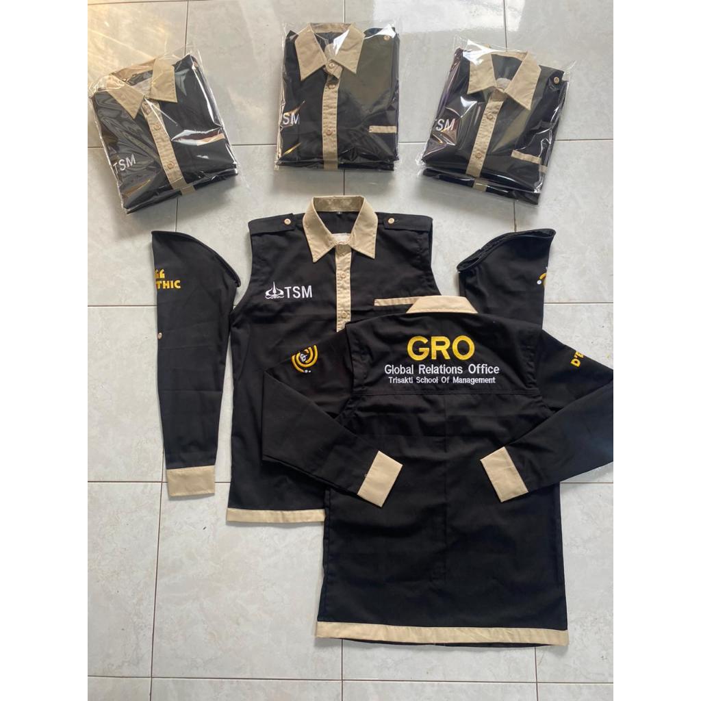Jual KEMEJA PDH ROMPI 2 IN 1 CUSTOM BORDIR | Shopee Indonesia