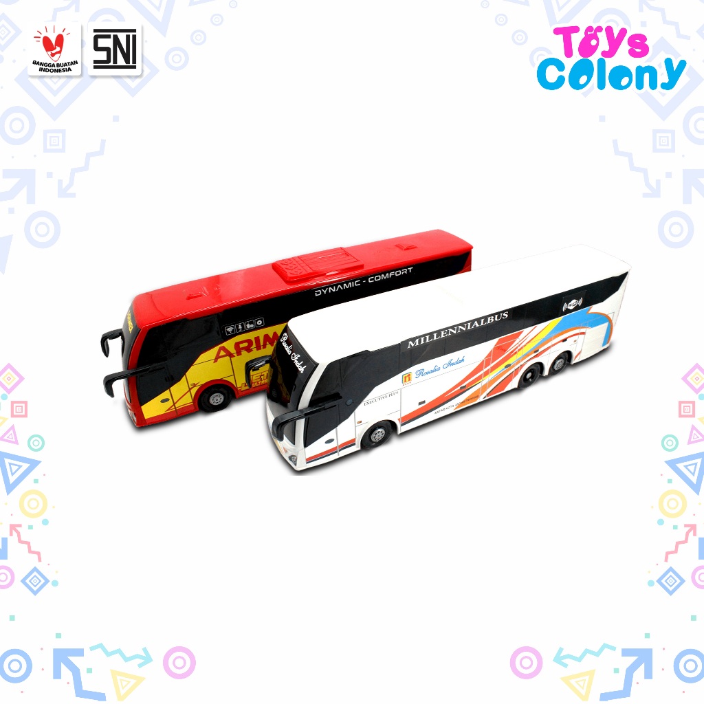 Jual Mainan Kendaraan Miniatur Bus UHD/AKAP/JetBus 6 Roda | Livery Bus ...