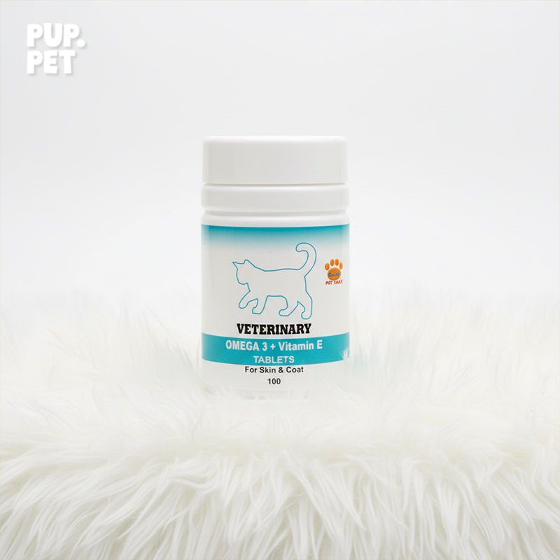 Jual PUPPET Veterinary Omega 3 + Vitamin E Cat 100 tablet | Shopee ...