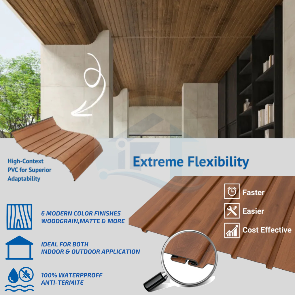 Jual Soffit Panel By Histrong PVC Plafon Dinding Indoor Outdoor Plafond ...