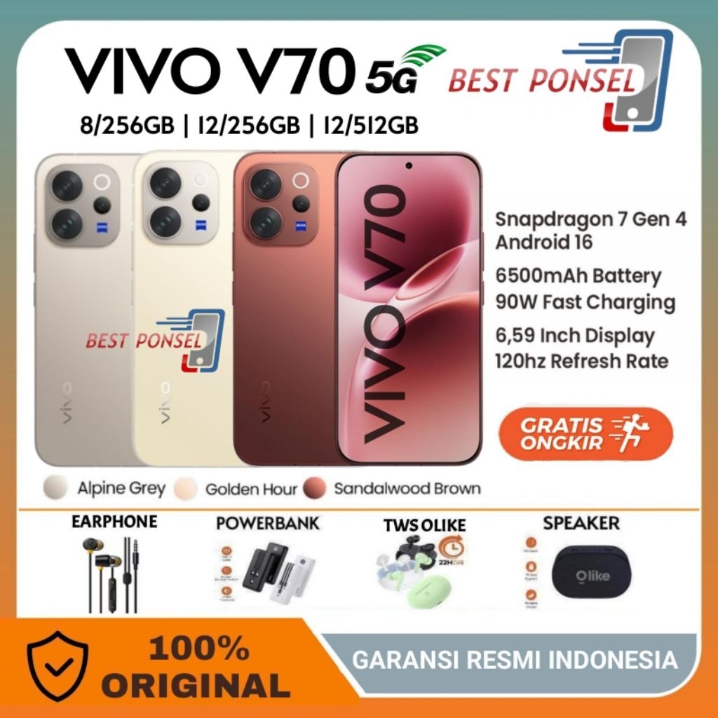 Jual Vivo V70 Pro Terlengkap & Harga Terbaru Oktober 2026 | Shopee ...