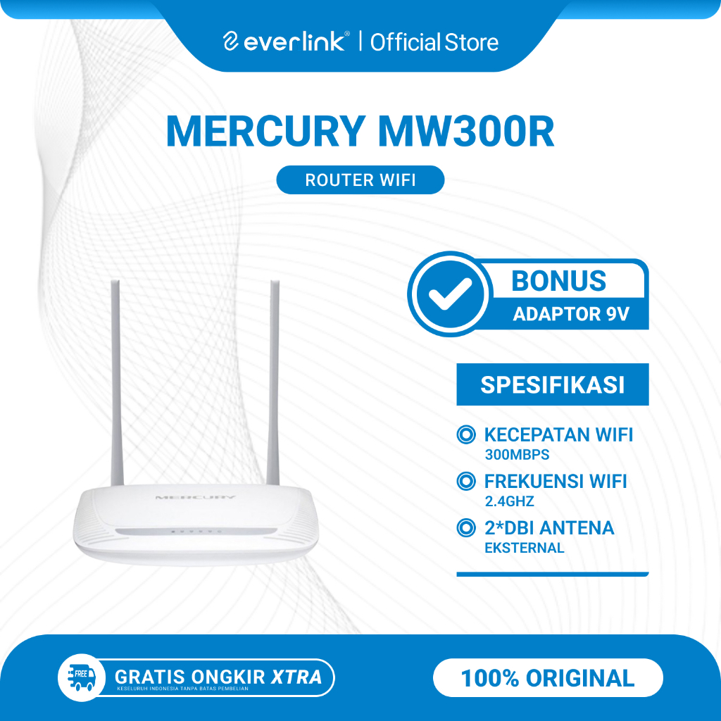 Jual Mercury MW300R MW305R & Fast FW300R Wireless Router WiFi 300Mbps ...