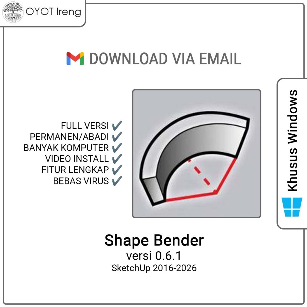 Jual Shape Bender SketchUp Extension atau Plugin Full Versi Permanen ...
