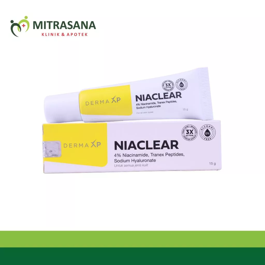 Derma XP Niaclear 15gr - Menyamarkan Noda Hitam dan Bekas Jerawat