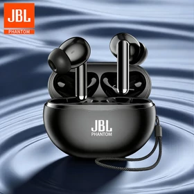 JBL Phantom Earphone Nirkabel TWS Asli Bluetooth 5.3 Headphone Suara Stereo 9D Earbud Olahraga