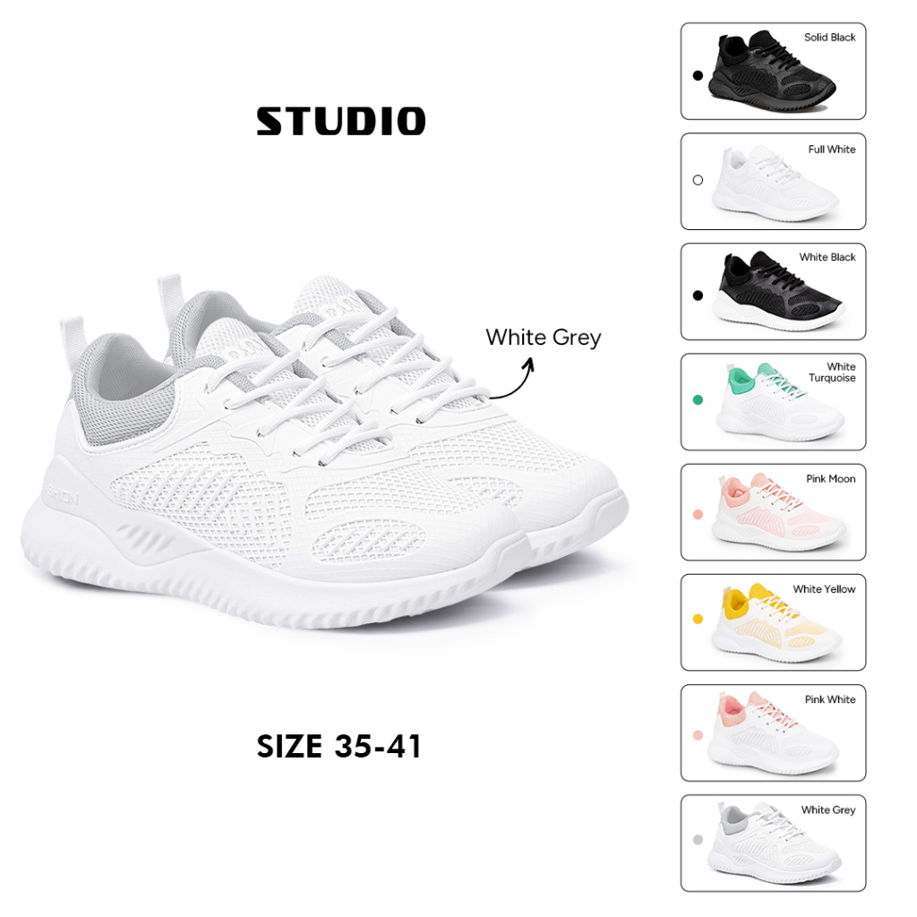 Jual Sepatu Wanita Gaya Korea, Kombinasi Warna Mesh Bernapas, Sol ...