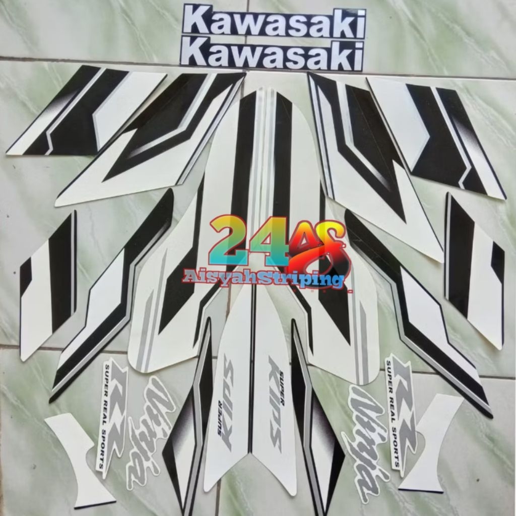 Jual STIKER STRIPING LIS BODY MOTOR KAWASAKI NINJA RR SE 2015 PUTIH ...
