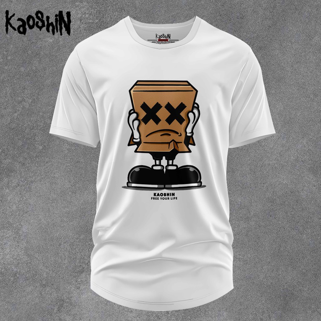 Jual Kaos Distro Pria Wanita Kaoshin Cotton Combed 24s | Shopee Indonesia