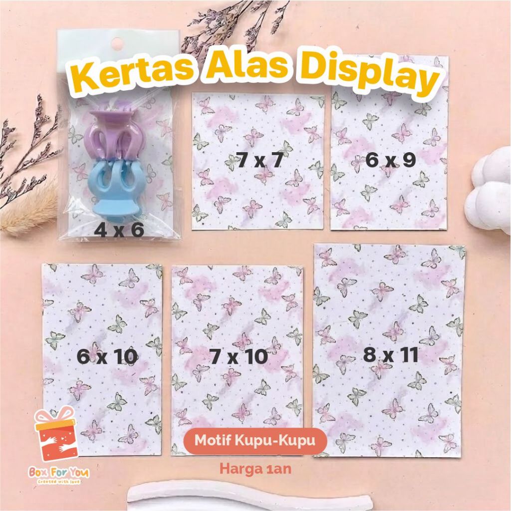 Jual Kertas Alas Display Aksesoris Motif Kupu-Kupu Ready Stock | Shopee ...