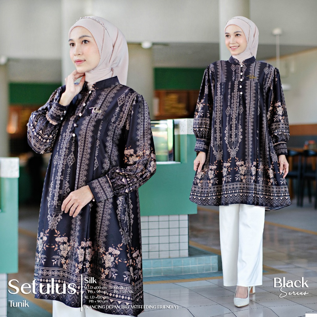 Jual Setulus Signature Setulus Tunik Atasan Wanita Silk Motif Batik ...