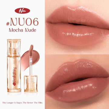 FOCALLURE (L37) Lip Tint Super Glazed Shine 16H Moisturizing Lightweight Lip Glossy