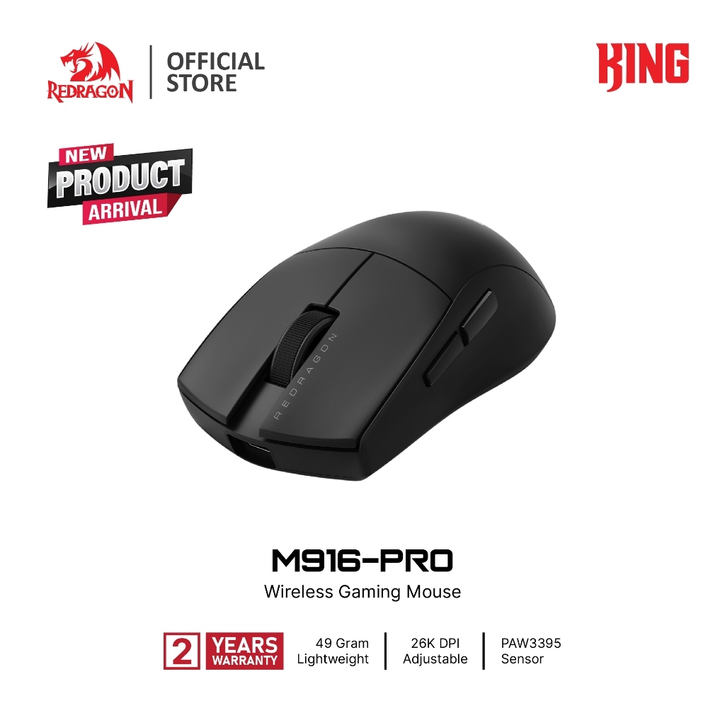 Jual Redragon M916 PRO/M916-LIT 1K 2.4G Wireless Gaming Mouse 49G Ultra ...