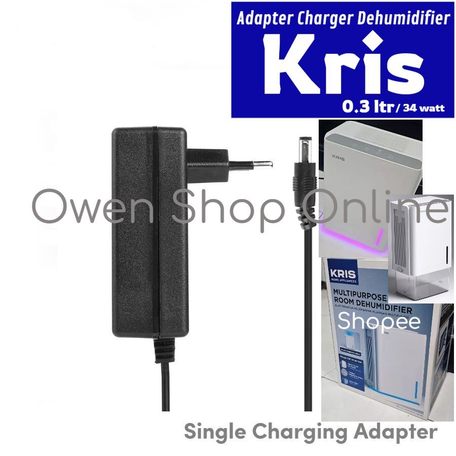 Jual Adapter Charger AZKO Kris 0.3 ltr Dehumidifier 34 watt Humidifier ...