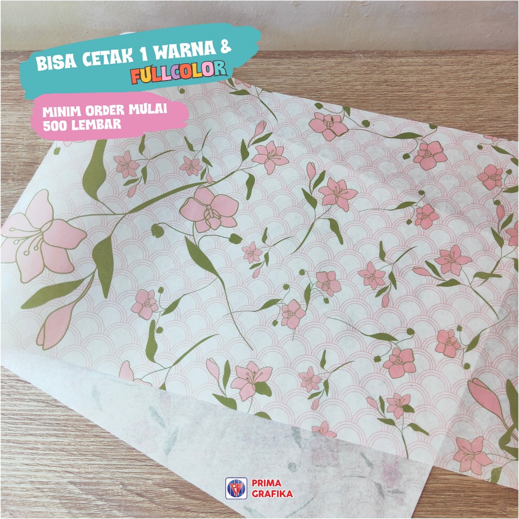 Jual CUSTOM Kertas Roti Foodgrade 33 x 64 cm - Wrap Paper / Kertas ...