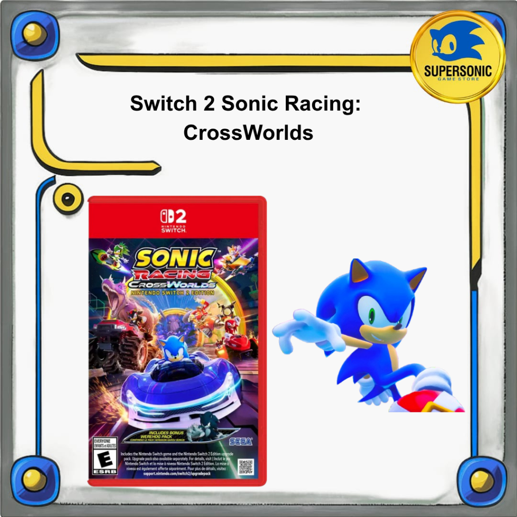Jual Switch 2 Sonic Racing: CrossWorlds / Switch 2 Sonic Racing ...