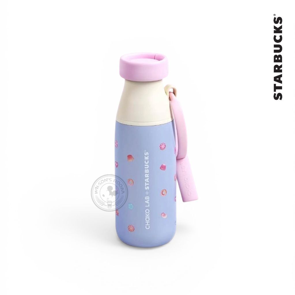 【新品未使用】Starbucks×CHAKO LAB 1L ストローボトル Jual Starbucks Chako Lab Tumbler Water Bottle Duckie Blue Purple
