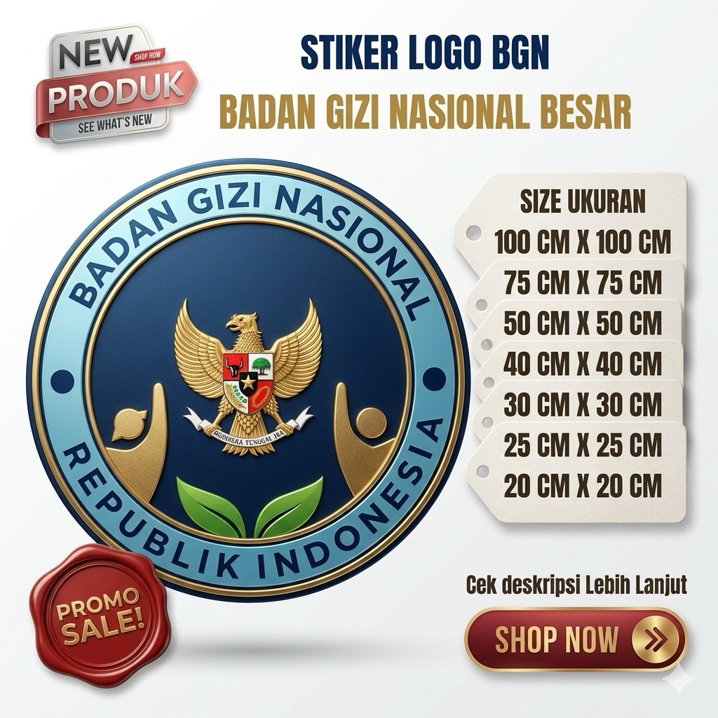 Jual Sticker Logo BGN / Sticker Badan Gizi Nasional / Sticker SPPG ...