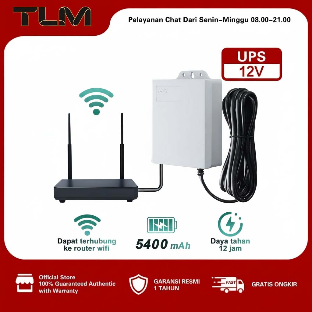 Jual UPS Mini 12V Adaptor Power DC Mini UPS CCTV Untuk Router Wifi ...