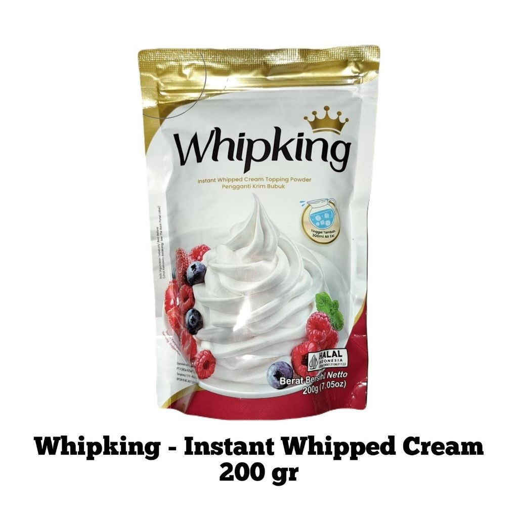 Jual WHIPKING WHIPPED CREAM TOPPING POWDER 200GR WHIP KING FORISA ...