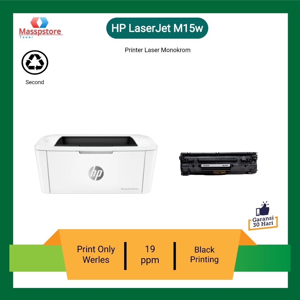 Jual Printer Hp Laserjet Pro M15w siap pakai cocok cetak dokumen ...