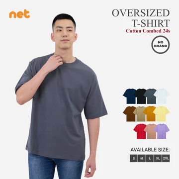 Kaos Polos Oversize Cotton Combed 24S Oversized Tshirt Big Size Unisex Pria Wanita