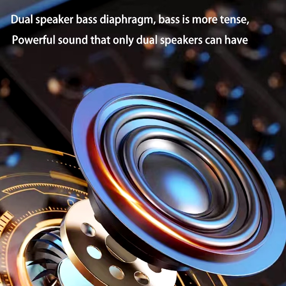 Jual Speaker Bluetooth Portable Karaoke with Wireless Microphone Mic ...