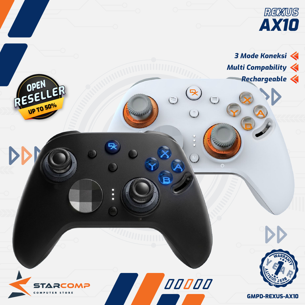 Jual Rexus Daxa Ezoth AX10 Gamepad Wireless Gaming Controller ...