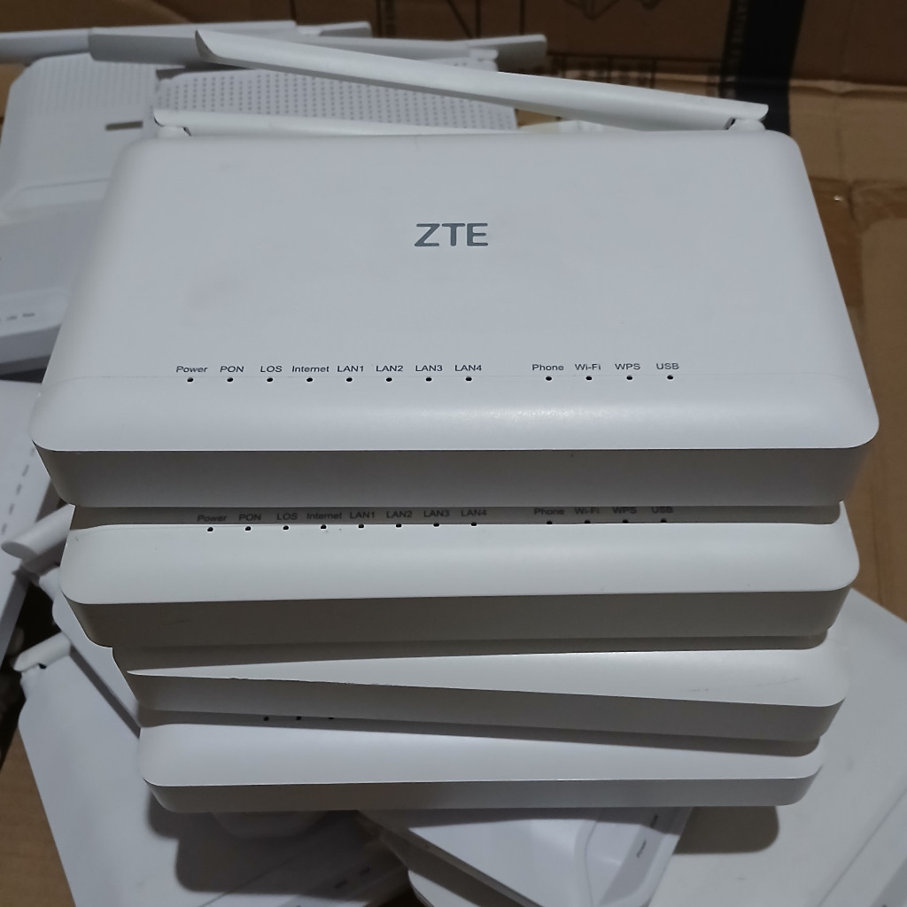 Jual Modem GPON ONT ZTE F670L Modem ZTE ZXHN F670L Port optik biru ...