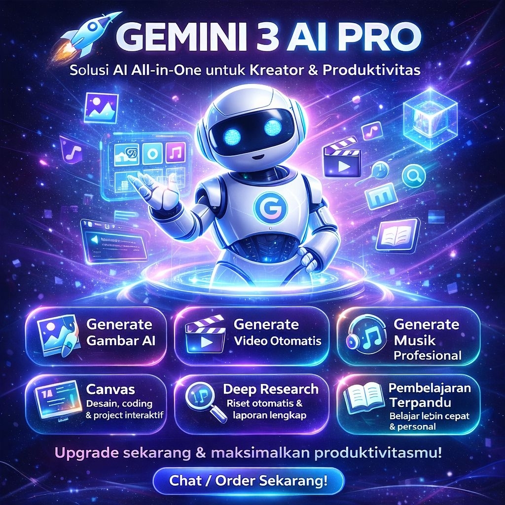 Gemini AI Pro 1 thn– AI Canggih untuk Semua Kebutuhan