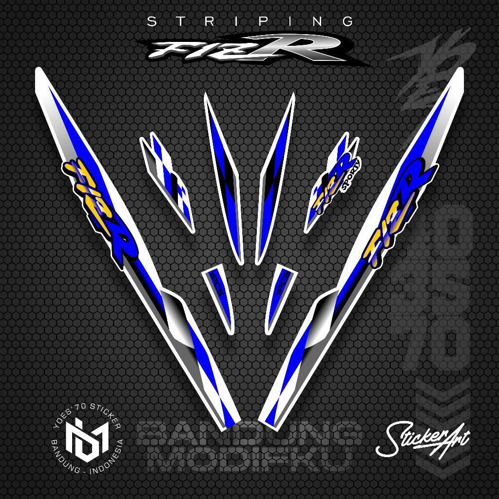 Jual STRIPING VARIASI YAMAHA F1ZR / KRS 8 / STICKER LIST MOTOR F1 ZR ...