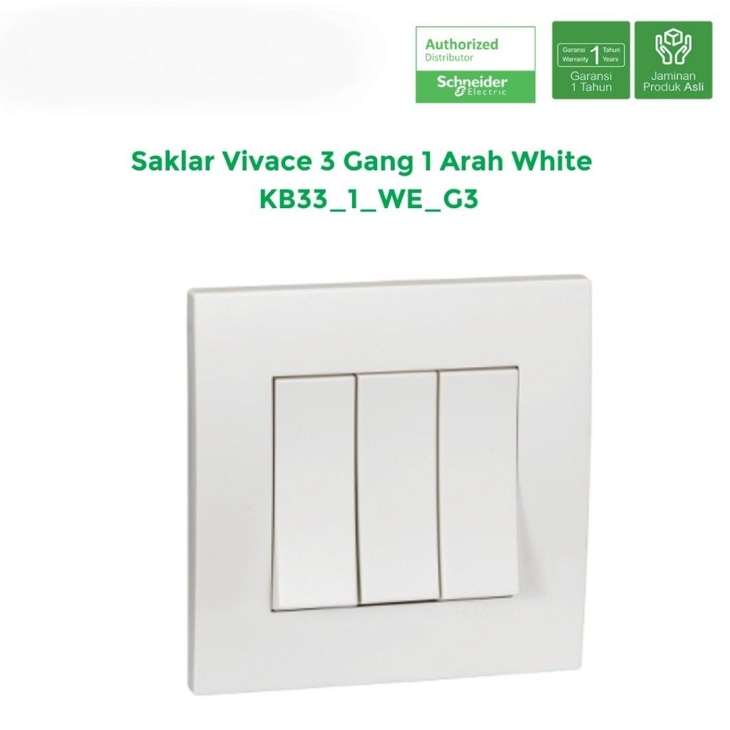 Jual Saklar Schneider Vivace 3gang Saklar Vivace Triple Saklar Vivace ...