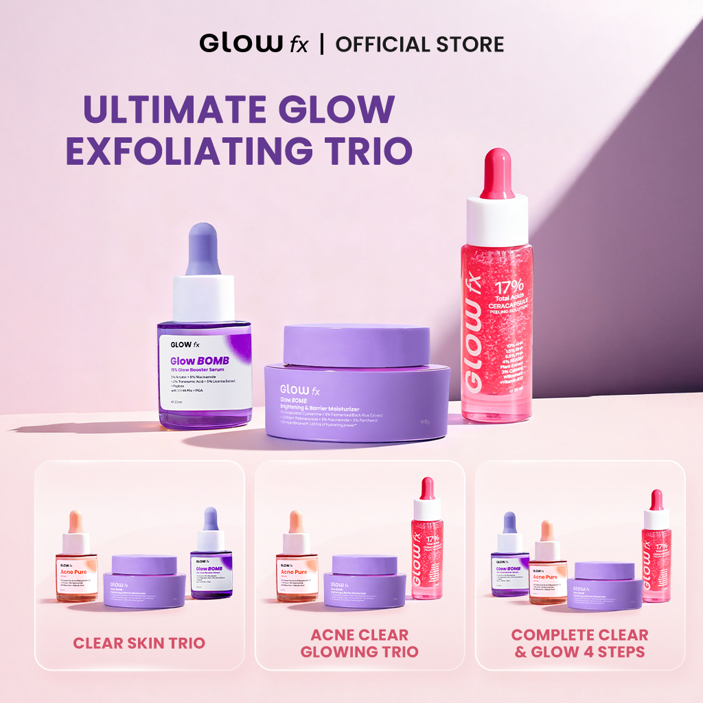 Jual GLOW fx BEAUTY [Ultimate Exfoliating Trio] Ceracapsule 20mL + Glow ...