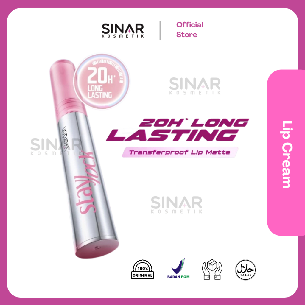 Jual Wardah Staylock Lip Matte : 20H+ Long lasting Lip Cream | Shopee ...