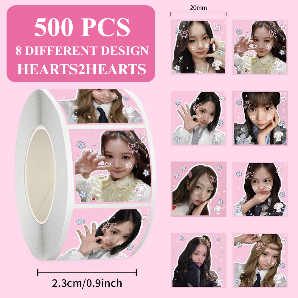 Jual HEARTS2HEARTS H2H 500 PCS STICKER ROLL KPOP mail stiker deco