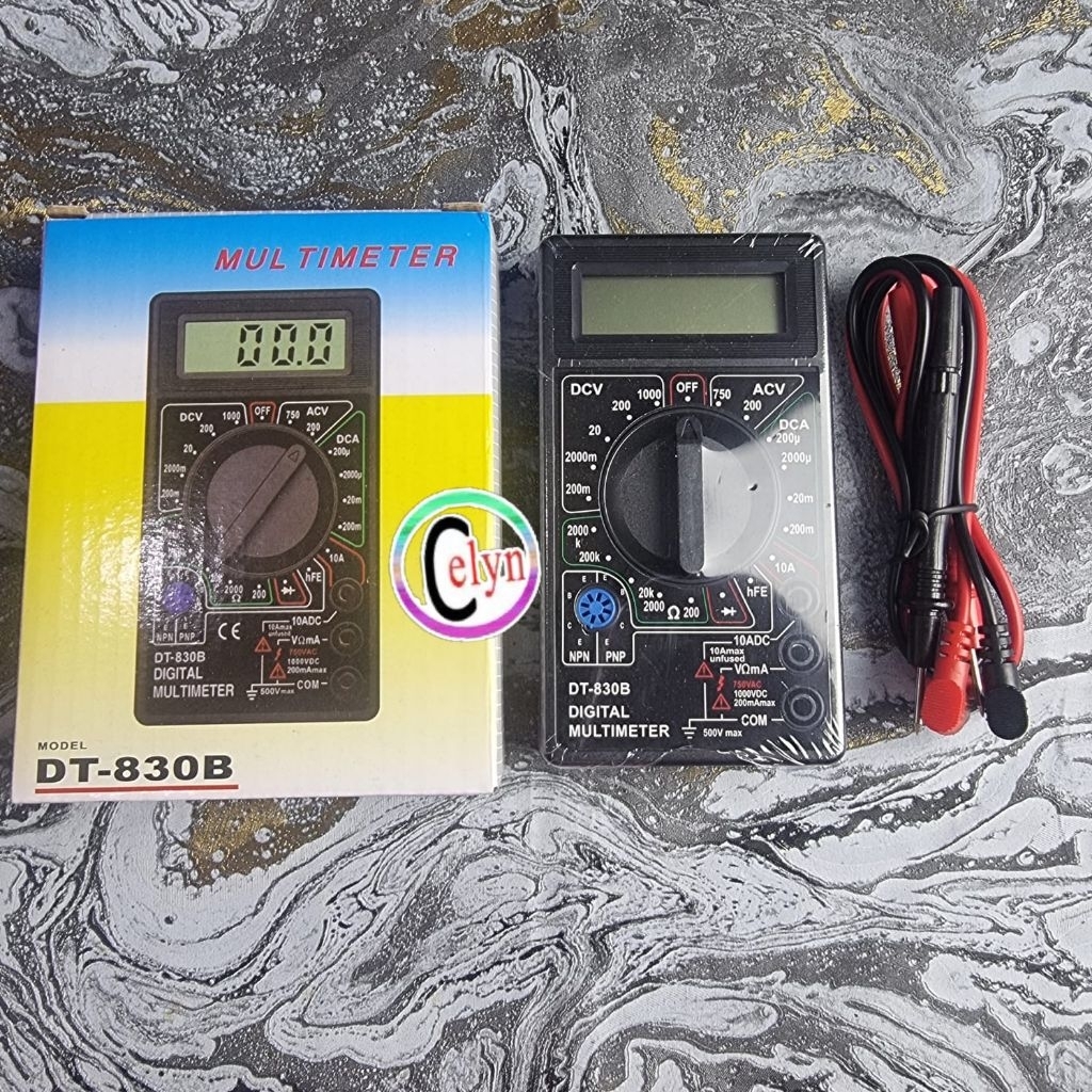 Jual Multi Tester Digital DT 830B Avometer 830 Multimeter DT830 Lengkap ...