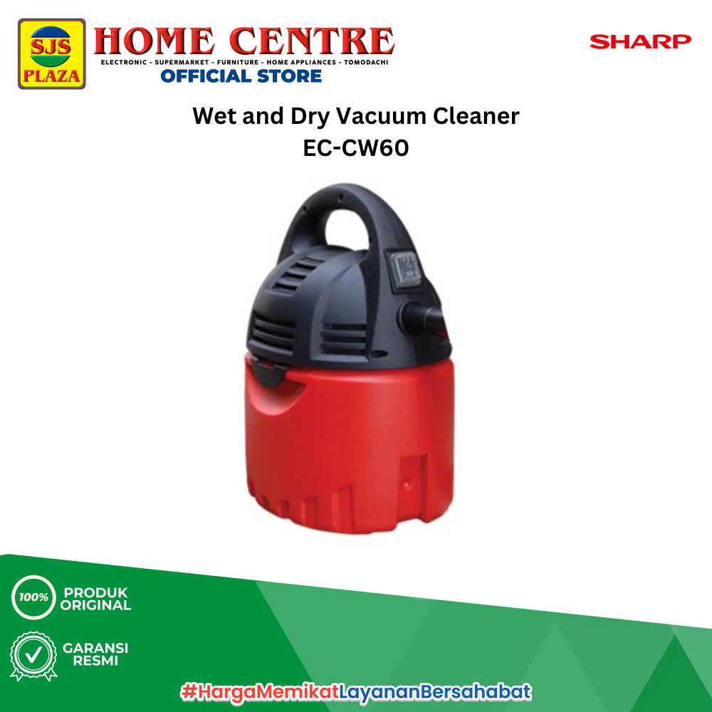 Jual SHARP | EC-CW60 Wet and Dry Vacuum Cleaner | Shopee Indonesia