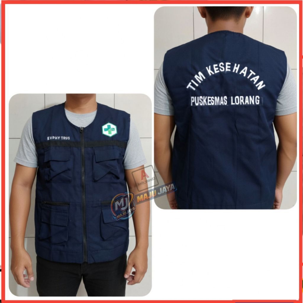 Jual rompi tim kesehatan/seragam rompi puskesmas | Shopee Indonesia