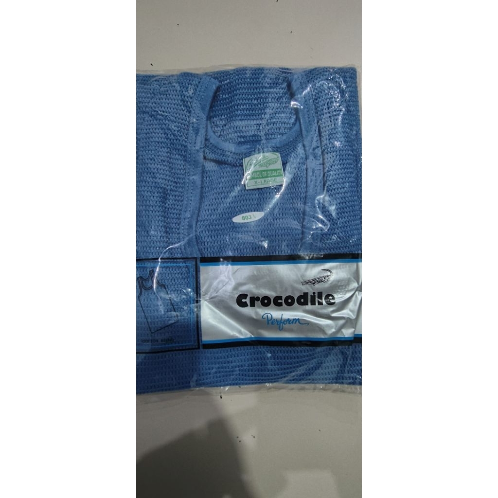 Jual SINGLET CROCODILE JALA WARNA HITAM ORIGINAL / SINGLET PRIA LOBANG ...