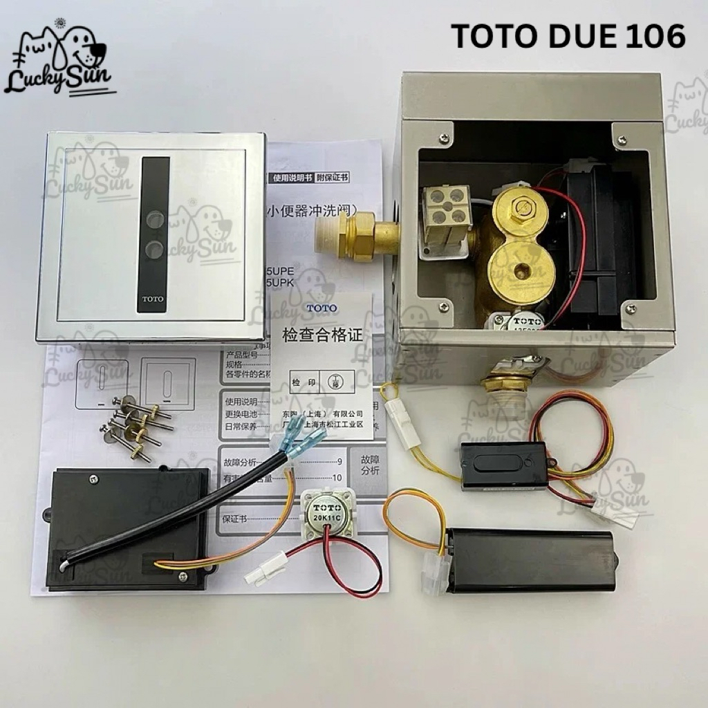 Jual FULLSET TOTO Urinoir Urinal TOTO DUE106 DUE 106 Flush Valve Urinal ...
