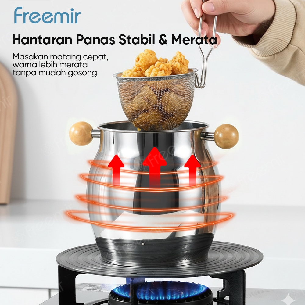 Jual [NEW] freemir Panci Deep fryer 2in1 Penggorengan Multifungsi ...