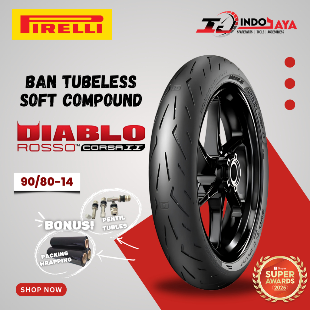 Jual BAN SOFT COMPOUND PIRELLI DIABLO ROSSO CORSA 2 / DRC 2 (80/80-14 ...
