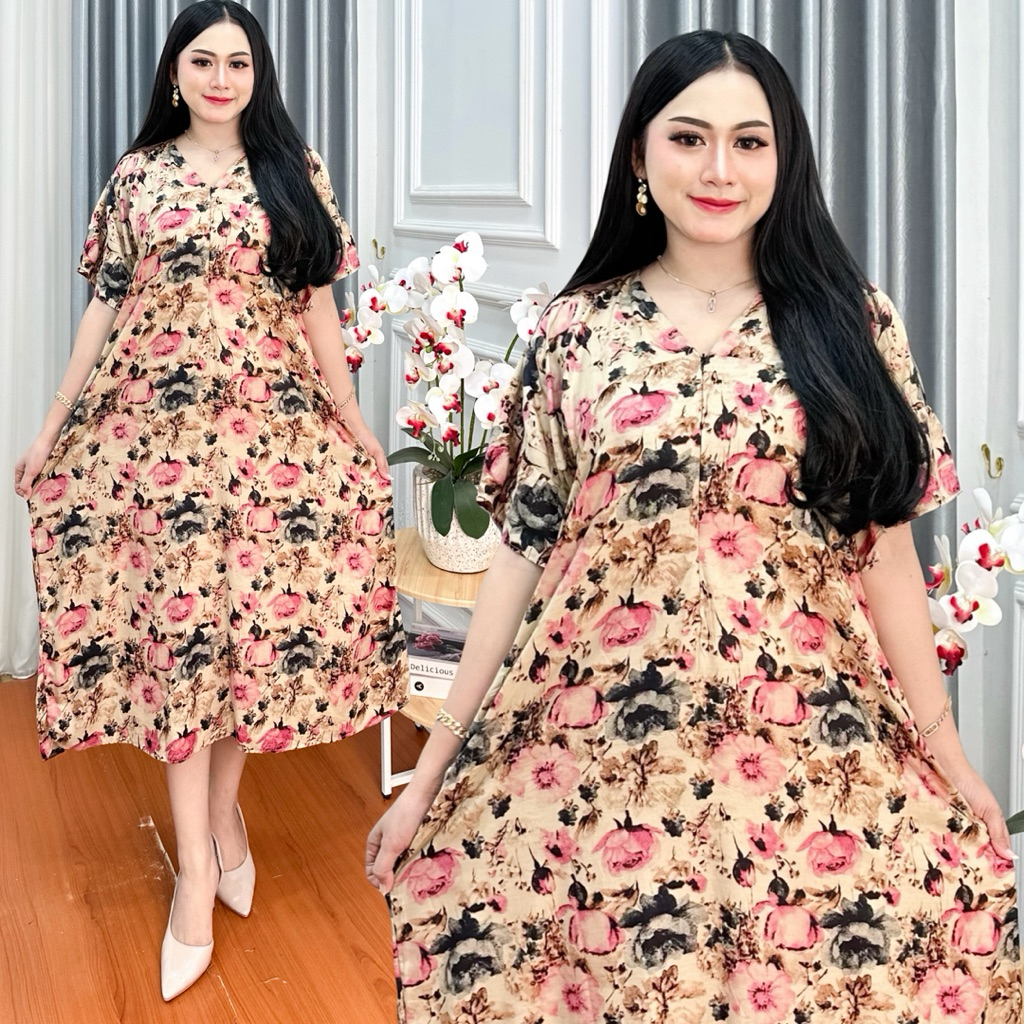 Jual Daster Karina Rayon Motif Kekinian Bumil Busui Friendly Ibu Hamil ...