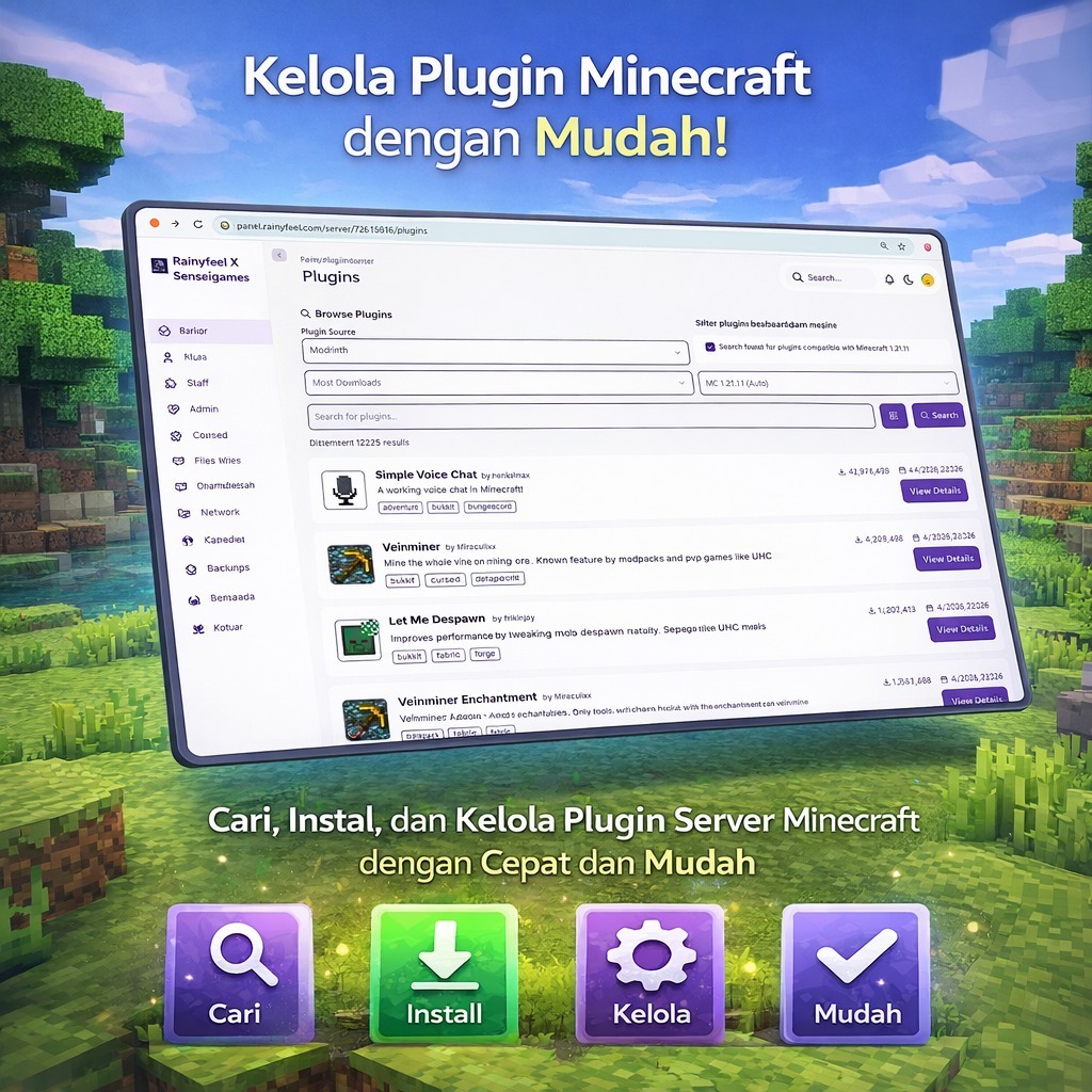Jual MINECRAFT SERVER JAVA PREMIUM - Online 24 Jam Unlimited Member ...