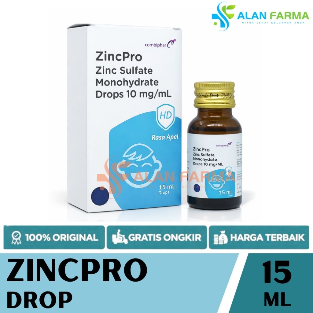 Jual Zincpro Drop 15 mL | Zinc Pro Drops | Zink Drop Bayi | Shopee ...