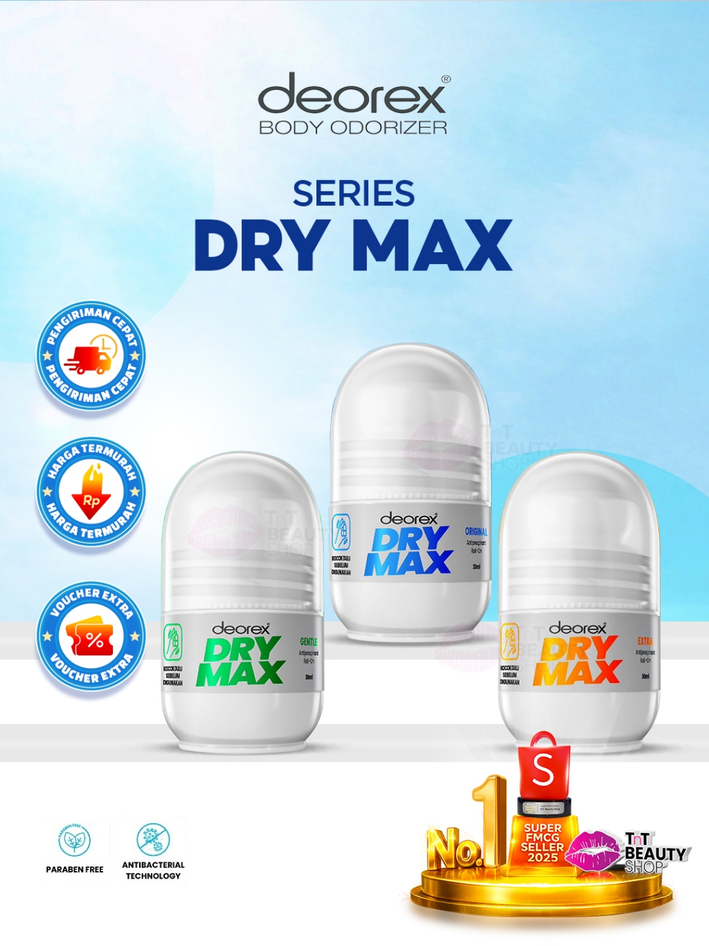 Jual Deorex DryMax Orginal/Gentle/Extra/Clinical AntiPerspirant ...